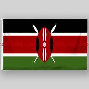 Kenya 世界杯足球Kenya Flag肯尼亚国旗旗帜定制定做Flag