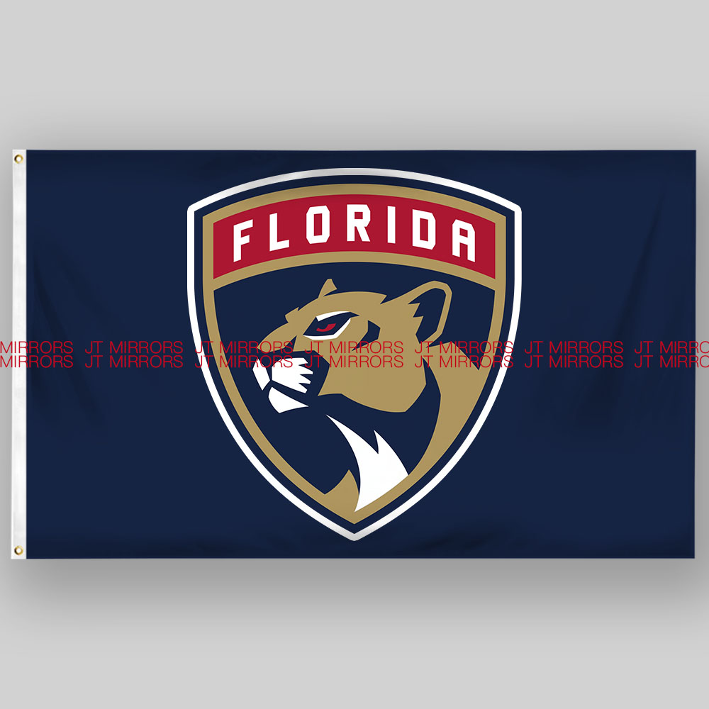 NHL美国佛罗里达黑豹曲棍球冰球俱乐部队旗Florida Panthers flag