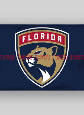 NHL美国佛罗里达黑豹曲棍球冰球俱乐部队旗Florida Panthers flag