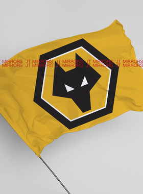 英超伍尔弗汉普顿流浪者足球狼队队旗Wolverhampton Wanderers FC