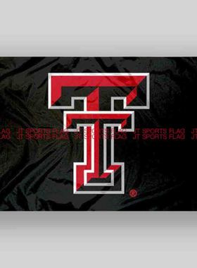 NCAA德州理工红色突袭者旗帜队旗Texas Tech Red Raiders Flag
