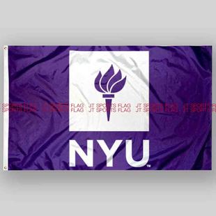 York NCAA纽约大学旗帜大学校旗班旗队旗定做New University Flag