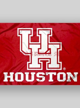 NCAA休斯顿美洲狮大学校旗队旗旗帜定做定制Houston Cougars Flag