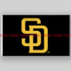 Padres MLB美国圣地亚哥教士队棒球俱乐部队旗旗帜San Diego flag