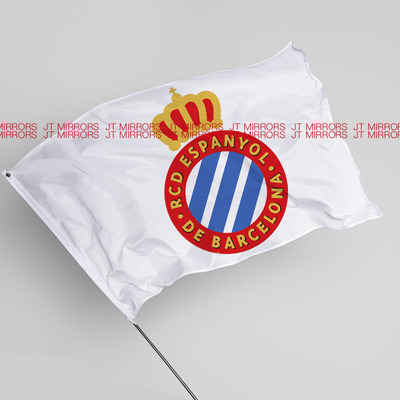 西甲联赛皇家西班牙人足球俱乐部武磊周边应援队旗RCD Espanyol