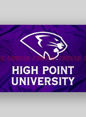 NCAA高点黑豹大学校旗队旗旗帜定制定做High Point Panthers Flag