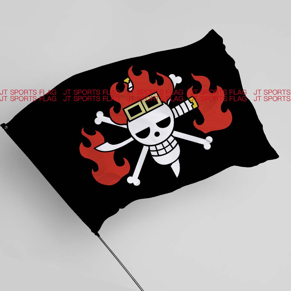 one pieceワンピース动漫航海王海贼王基德海贼团海盗旗帜周边ins