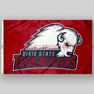 Flag Trailblazers NCAA迪克西州开拓者大学队旗旗帜Dixie State