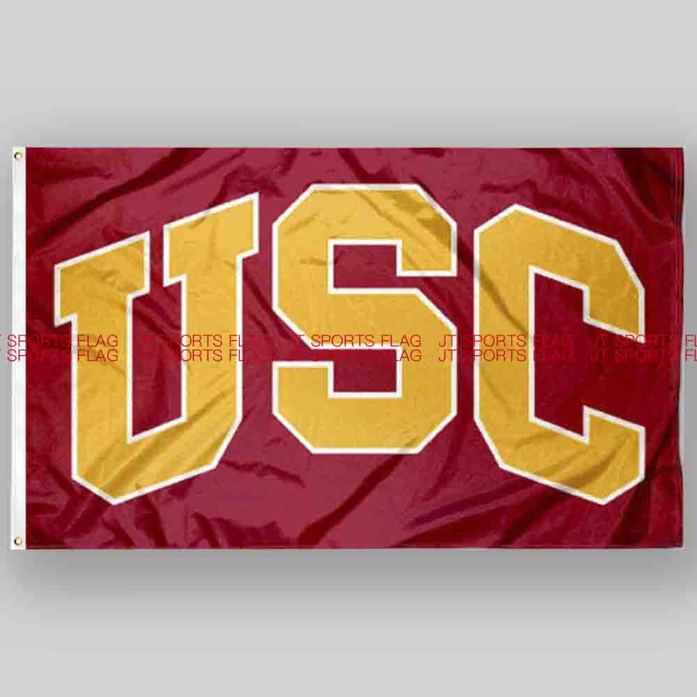 NCAA南加州大学特洛伊木马旗帜大学校旗班旗队旗USC Trojans Flag 文具电教/文化用品/商务用品 旗帜 原图主图
