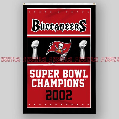 NFL美国坦帕湾海盗队橄榄球俱乐部冠军队旗Tampa Bay Buccaneers