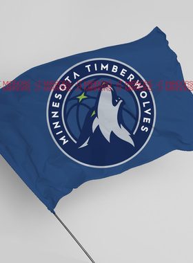NBA明尼苏达森林狼篮球俱乐部队旗旗帜Minnesota Timberwolves