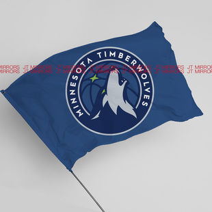 NBA明尼苏达森林狼篮球俱乐部队旗旗帜Minnesota Timberwolves