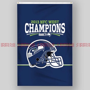 NFL美国西雅图海鹰队橄榄球俱乐部冠军队旗Seattle Seahawks flag