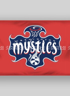 WNBA国家女子篮球联盟协会Washington Mystics华盛顿神秘人队旗