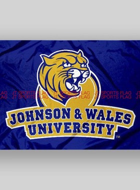 NCAA约翰和威尔士野猫大学校旗队旗John and Wales Wildcats Flag
