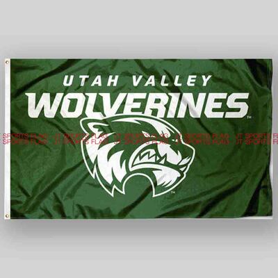 NCAA犹他谷金刚狼旗帜大学队旗