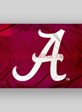 NCAA阿拉巴马州深红色潮汐大学队旗帜Alabama Crimson Tide Flag