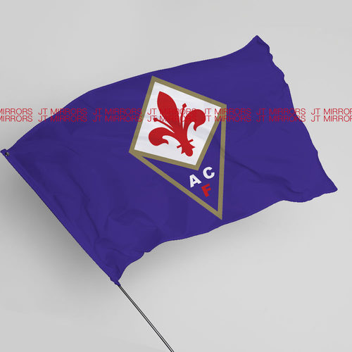 意甲联赛佛罗伦萨足球俱乐部球队周边应援队旗定做ACF Fiorentina