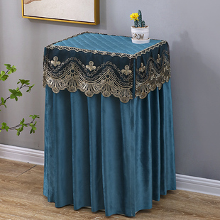 开门不取保险柜罩蕾丝布艺高档荷兰绒布保险箱防尘罩音响装饰罩