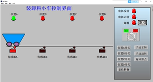 装卸料小车组态王655独立仿真程序T131西门子s7-200程序cad原理图