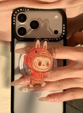 PopSockets泡泡骚小熊塔卡沙联名系列手机支架库诺米苹果磁吸神器伸缩防摔粘贴指环扣磁吸圆啪嗒 耳机kitty猫