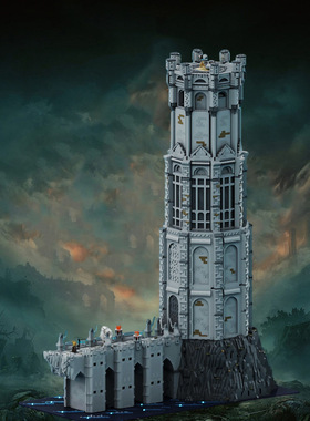 A1329埃尔登法环神塔积木模型经典大型建筑积木益智拼装积木玩具