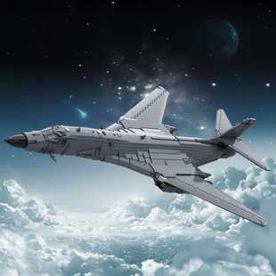 A1215 163732軍事愛好者小顆粒益智積木 1槍騎兵轟炸機積木MOC