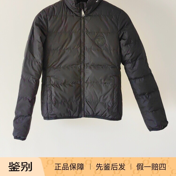 Gucci/古驰女士羽绒服，黑色立领90%白鹅绒轻便保暖轻奢百搭休闲