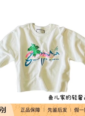 古驰夏威夷白色短袖恤卫衣休闲