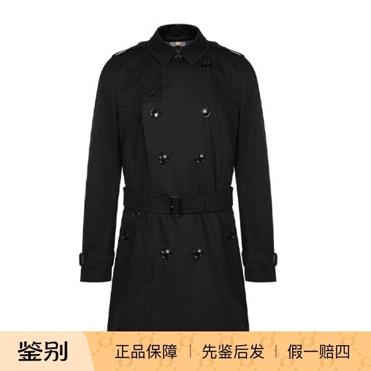 格纹男士风衣BURBERRY/博柏利