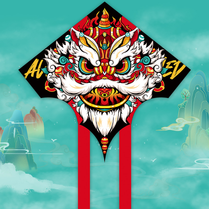 春健潍坊风筝大人专用2023年新款高档网红醒舞狮风筝儿童大号轮盘