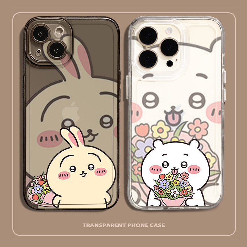 情侣chiikawa手机壳苹果15promax小众iPhone14乌萨奇小米13小八12一对11适用vivo吉伊卡哇华为高级感红米oppo