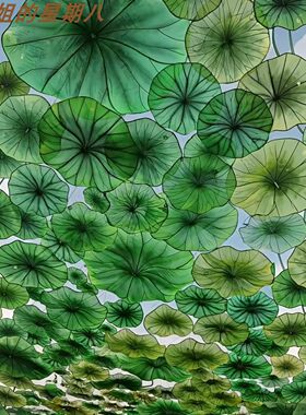 清明上河园大荷叶定制景区摆件
