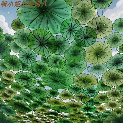 清明上河园大荷叶定制景区摆件