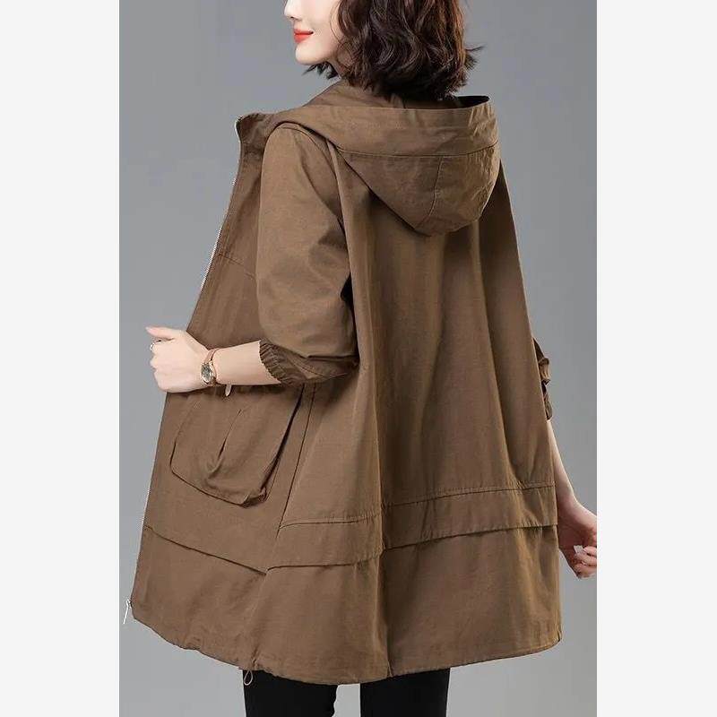 韩版宽松风衣女中长款春秋装2025年新款中年妈妈休闲洋气外套女潮