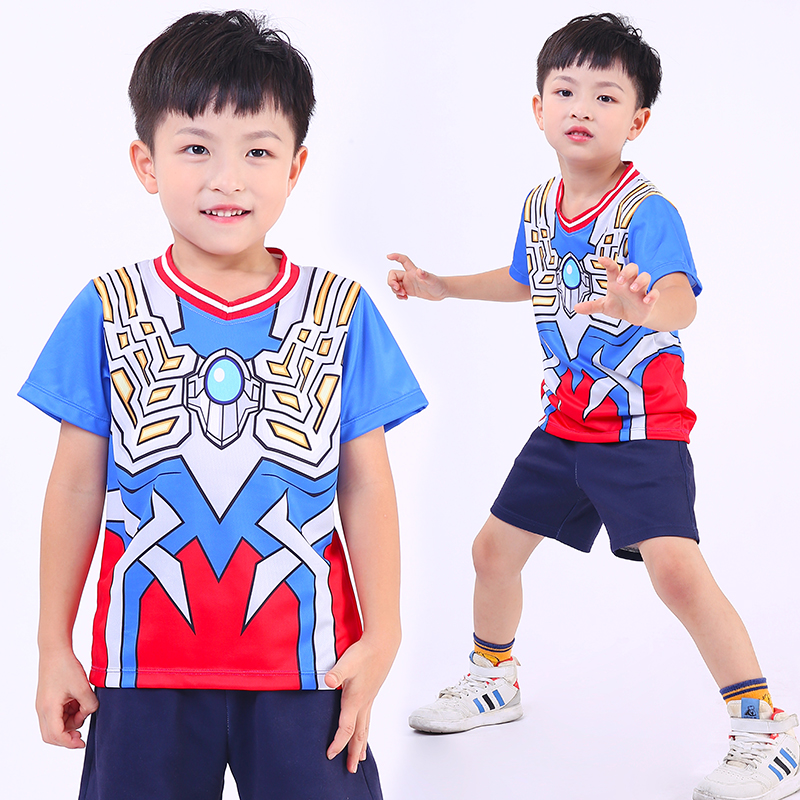 奥特曼T恤速干短袖儿童上衣童装