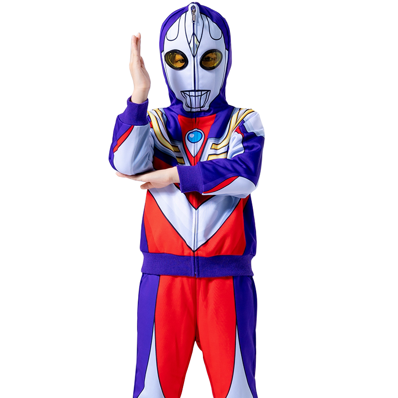 Ultraman奥特曼冬季儿童加绒套装