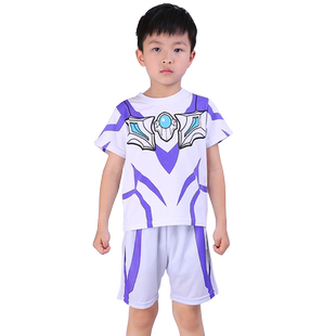 奥特曼衣服男童夏装纯棉运动休闲短袖套装男孩两件套夏季儿童装潮