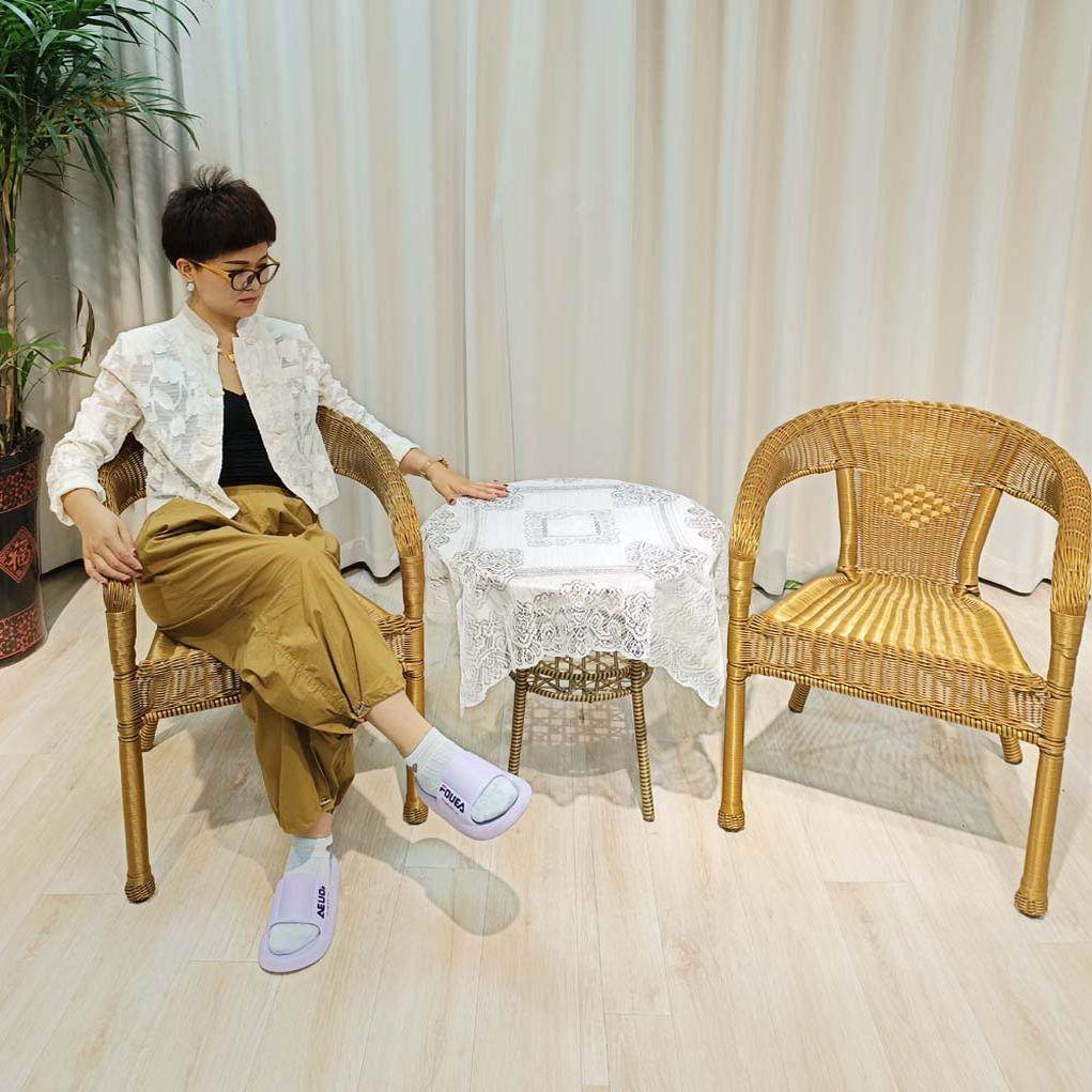 藤椅三件套靠背椅阳台编织茶几组合休闲家用老人庭院室外桌椅茶台,住宅家具,桌椅套件,淘宝优惠券,粉丝福利购,淘宝优惠卷