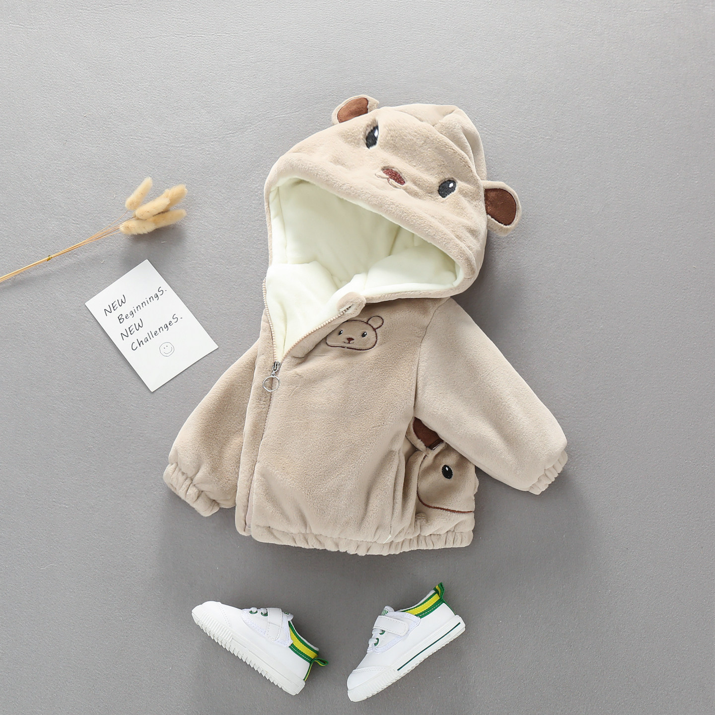 婴儿宝宝奥粒绒连帽拉链衫外套秋冬男童棉服女童儿童保暖上衣冬装,童装/婴儿装/亲子装,棉袄/棉服,淘宝优惠券,粉丝福利购,淘宝优惠卷