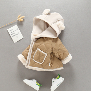 儿童棉衣冬季2025新款洋气男童夹棉外套一岁宝宝秋冬款加厚棉服潮