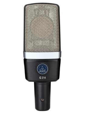 AKG/爱科技 C214 大振膜电容麦克风 - 哑光灰蓝色
