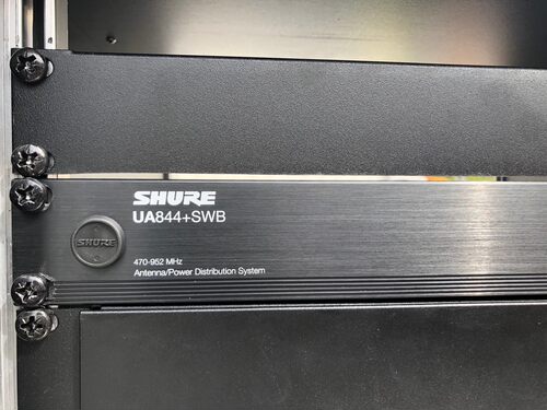 Shure/舒尔 UA844+SWB 五路有源天线分配系统搭配QLXD4SLX4 SLXD4