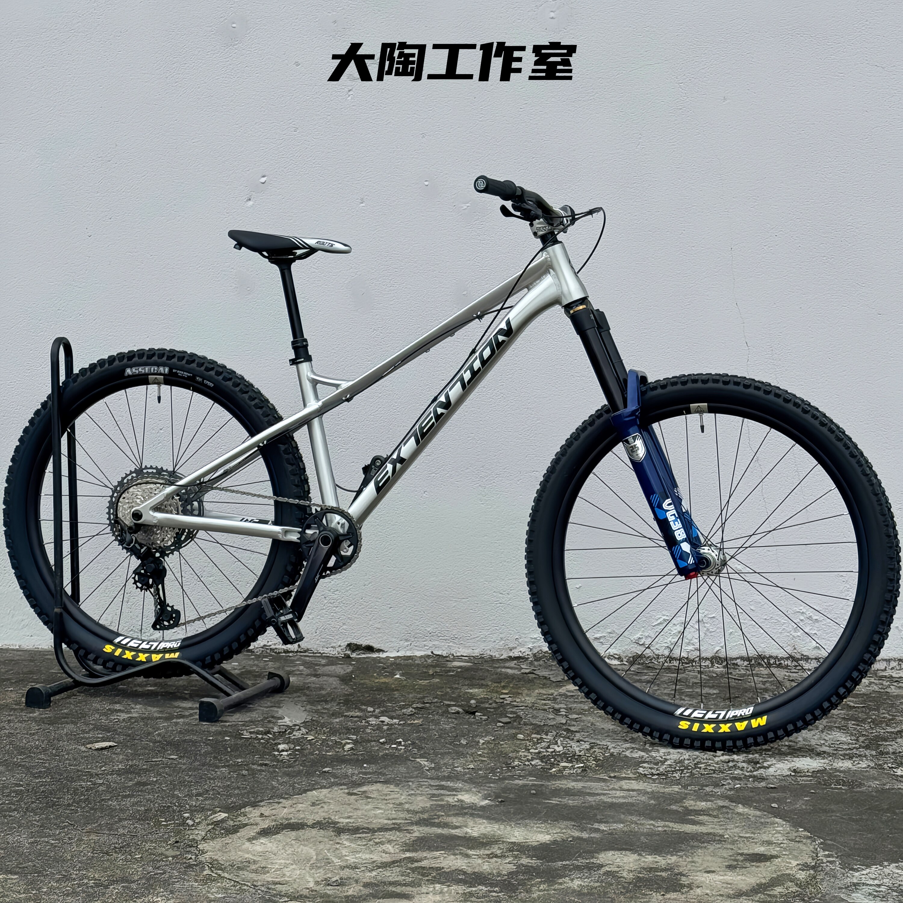 EXTENTION高强度HT山地越野硬尾AM车架 420短后叉EXT土坡动作灵活