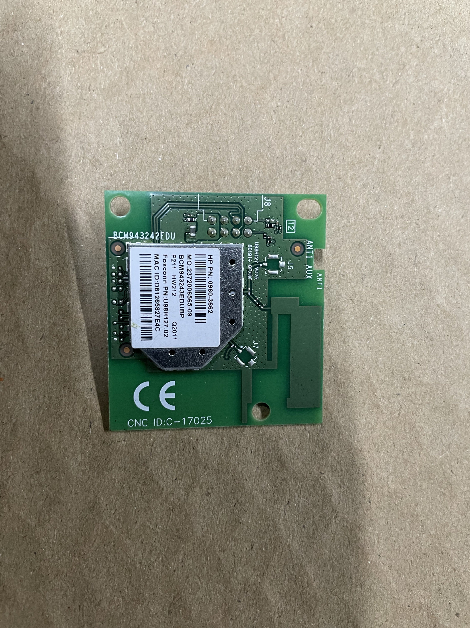 适用 原装惠普HP154A HP154 254nw dn dw网卡 无线网卡