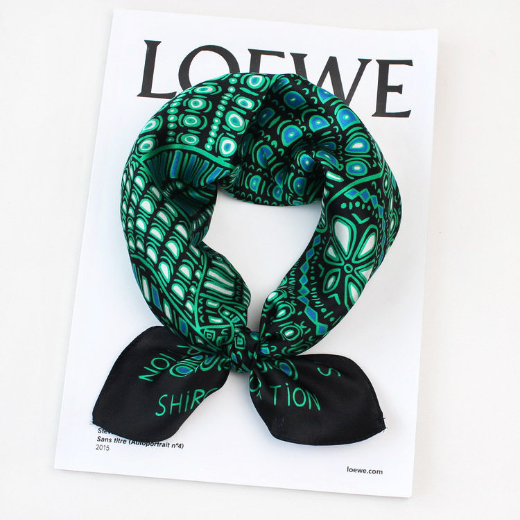 真丝小方巾慕丝珂百搭女春秋