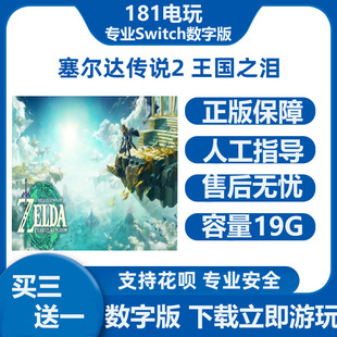 Swicth数字版 王国 之泪  塞尔达2 野饮2 下载版中文版租号