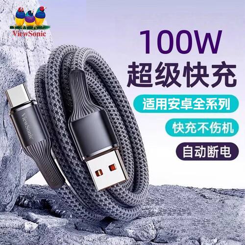 优派100W超级快充双Type-c数据线