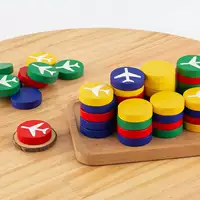 Детская деревянная игра-головоломка, игра Самолетные шахматы, поезд, игральные кости, Гомоку