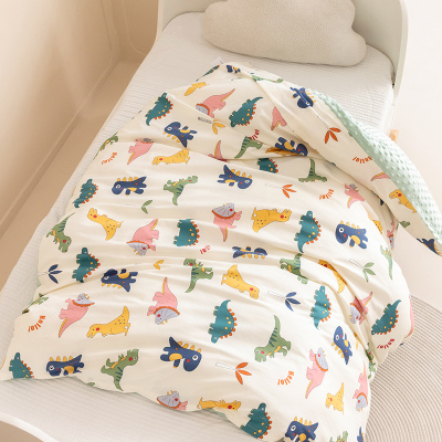 拆机洗加厚纯棉儿童被子豆豆被